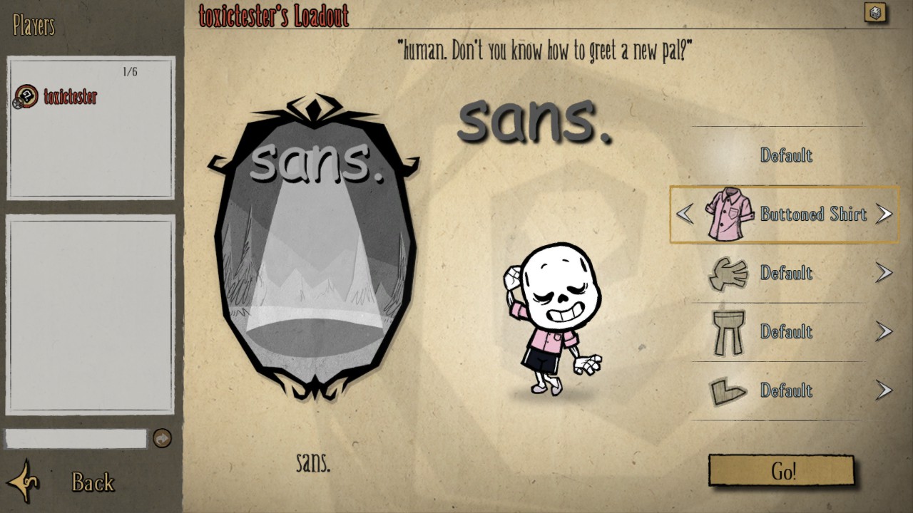 sans the skeleton (Old Sprite) — screenshot 2