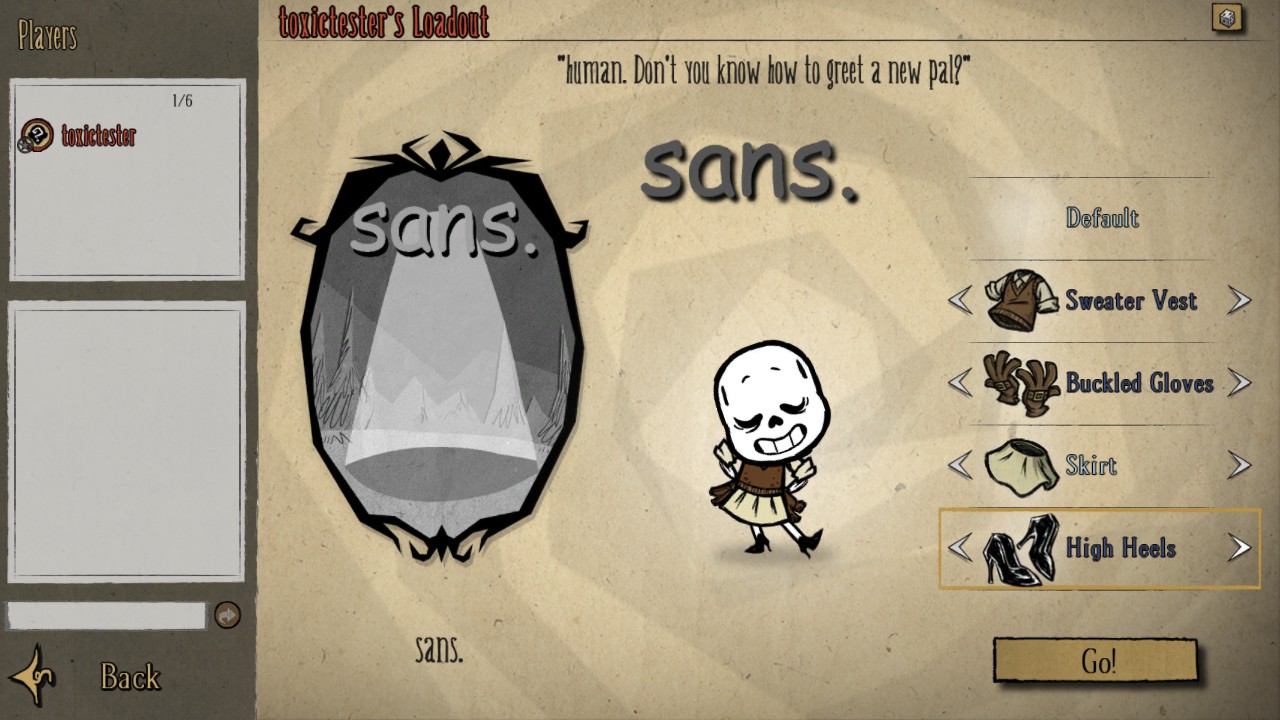 sans the skeleton (Old Sprite) — screenshot 3