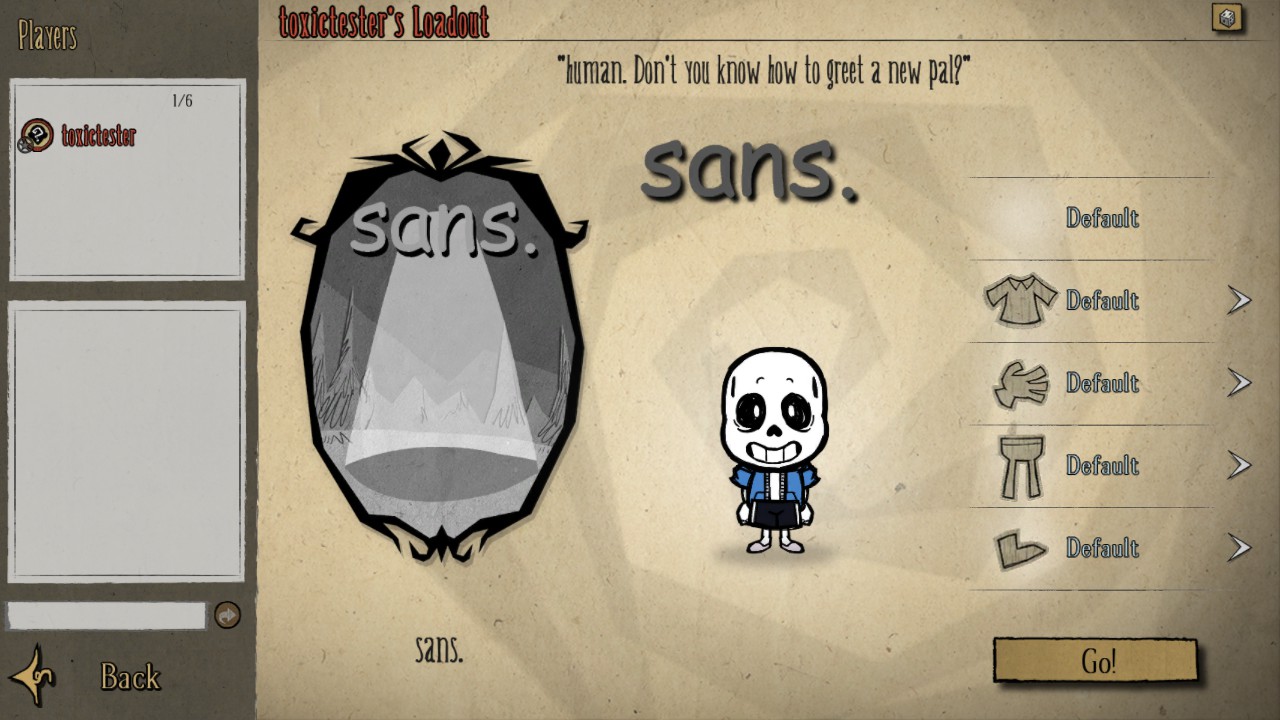 sans the skeleton (Old Sprite) — screenshot 1