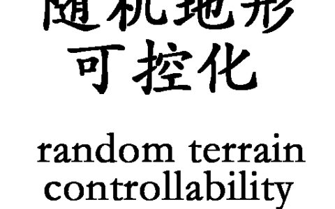 Controllable random terrain