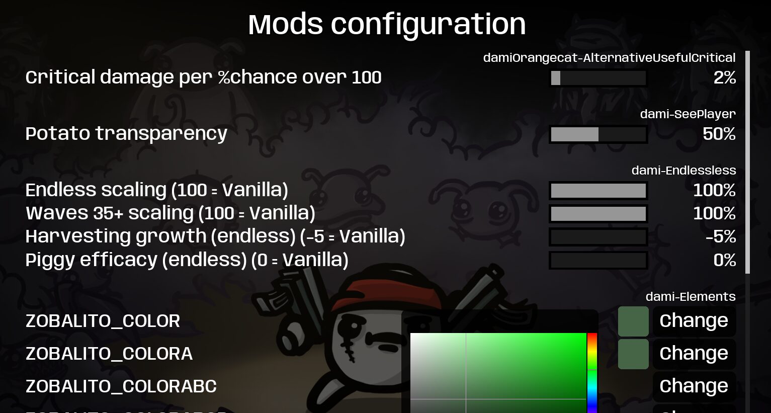 Mod Options — screenshot 1