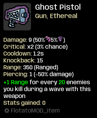 New Ghost Weapons (only weapons Flotato TU2 1.1.0version) — screenshot 1