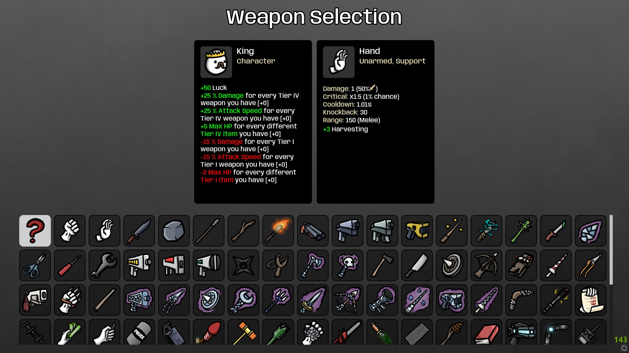 Start with Any Common (Tier1) Start Weapon — screenshot 1