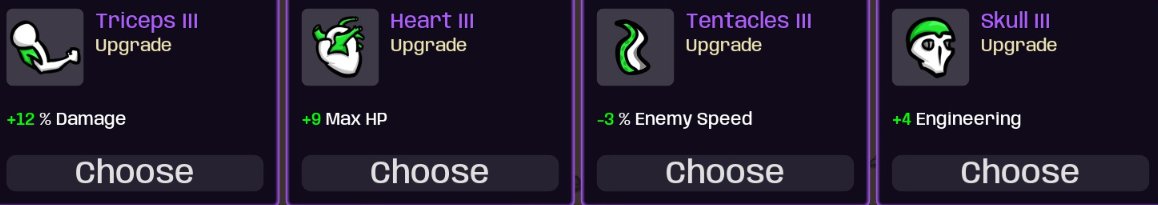 Secondary Stat Upgrades — screenshot 1