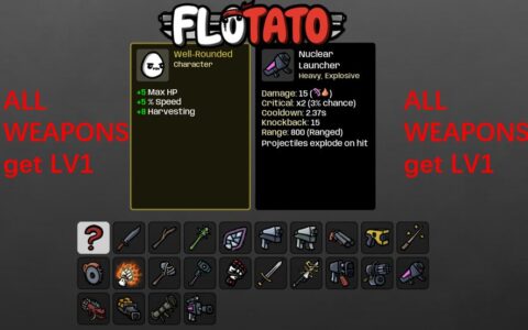 All Weapons get Lv1/Common(Flotato TU special 1.0.2 version)
