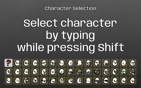 Select Character By Typing