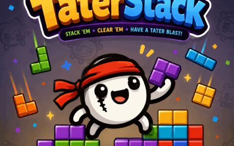 TaterStack – falling block mini-game while you wait on friends