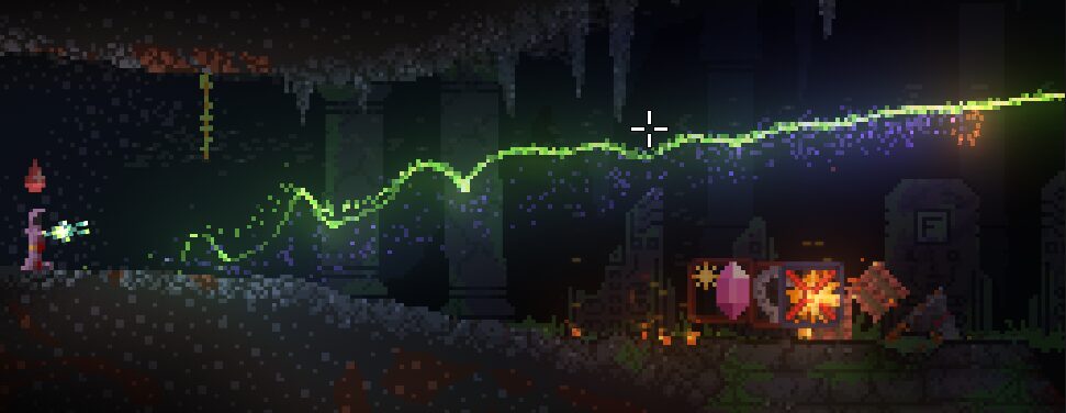 Noita Realistic Particles Behavior Mod — screenshot 4