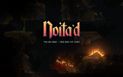 You Got Noita’d Game Over screen