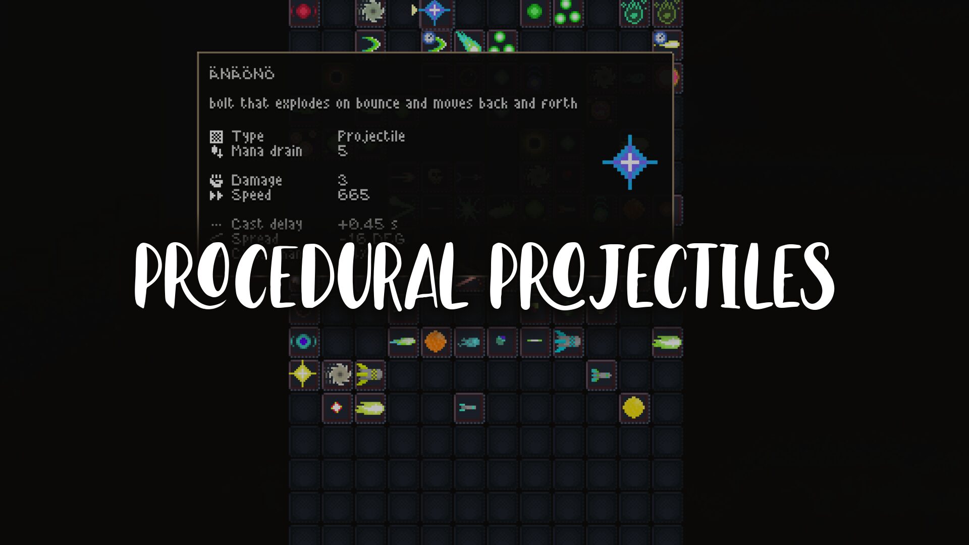 Procedural Projectiles — screenshot 1