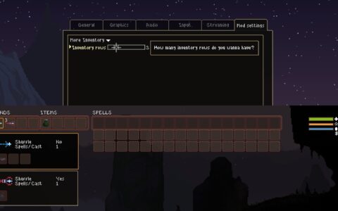 Adjustable Inventory Size