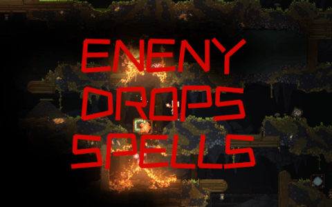 enemies drop spells