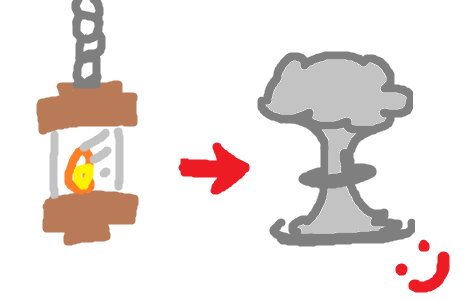 Lanterns Explode Like Nukes