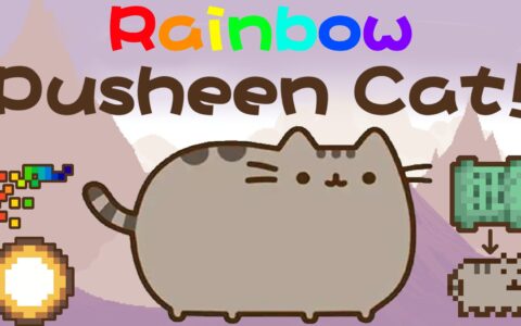 彩虹胖吉石板 Rainbow Pusheen