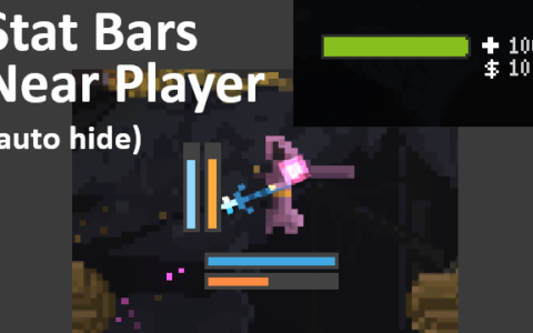 Stat bars near player
