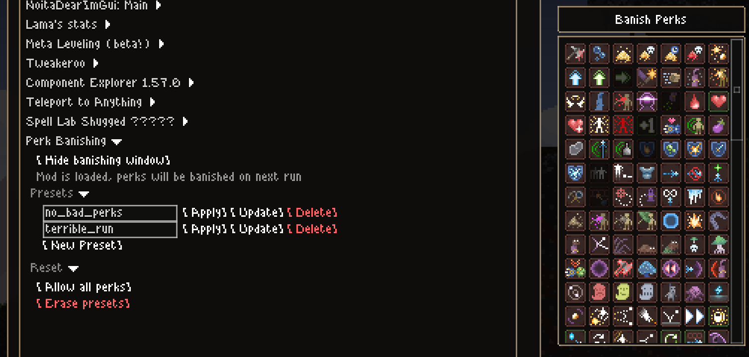 Perk Banishing — screenshot 2