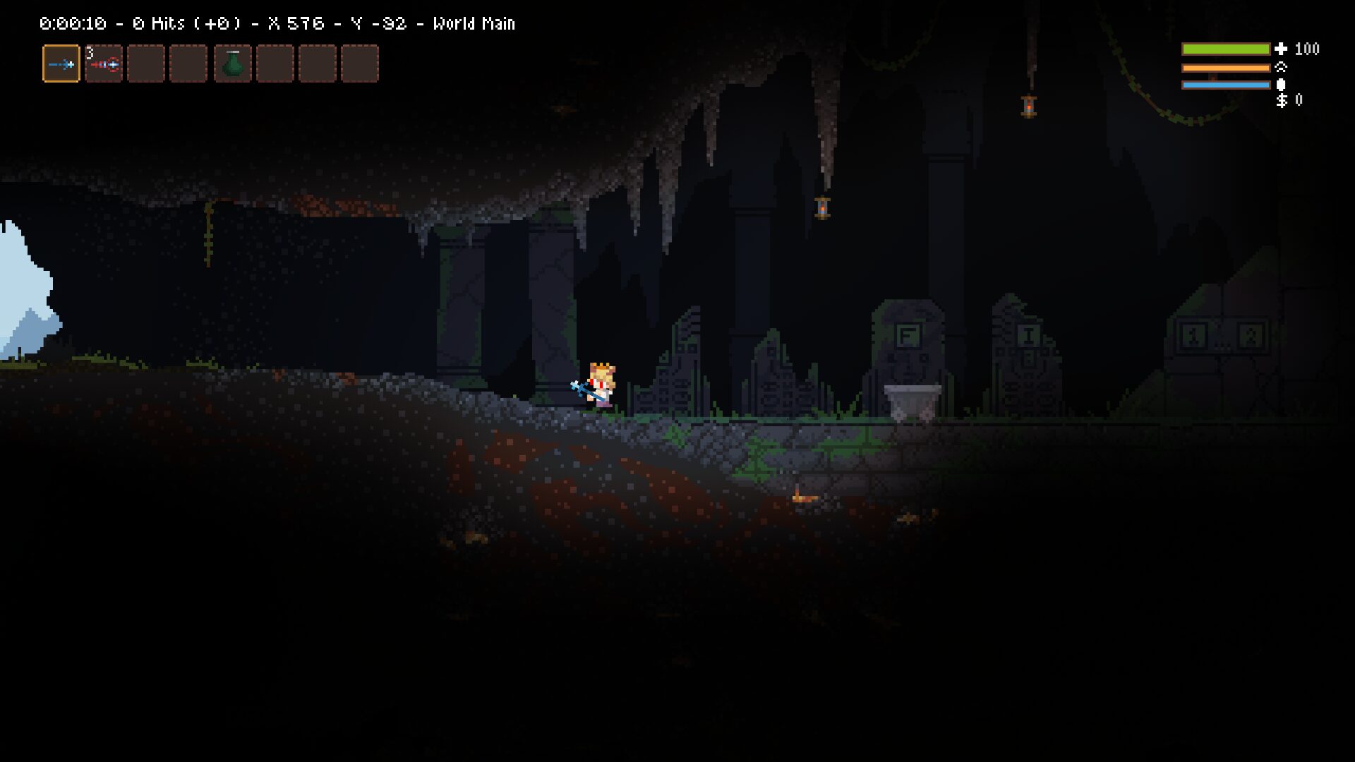 UI: Timer, Hits, Depth Fixed — screenshot 1