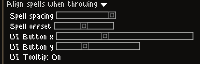 Align spells when throwing — screenshot 5