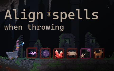 Align spells when throwing