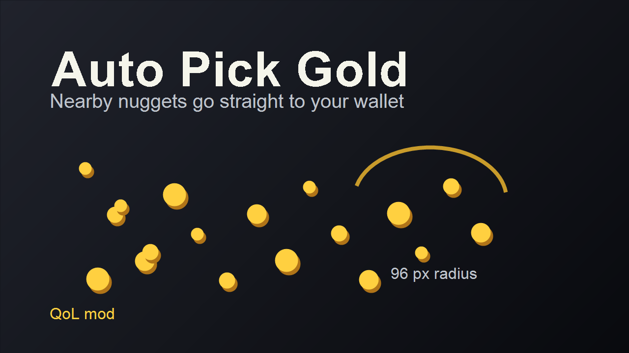 Auto Pick Gold 自动拾取金币 — screenshot 1