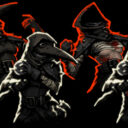 Backless & Bloody Plague Doctor Skin