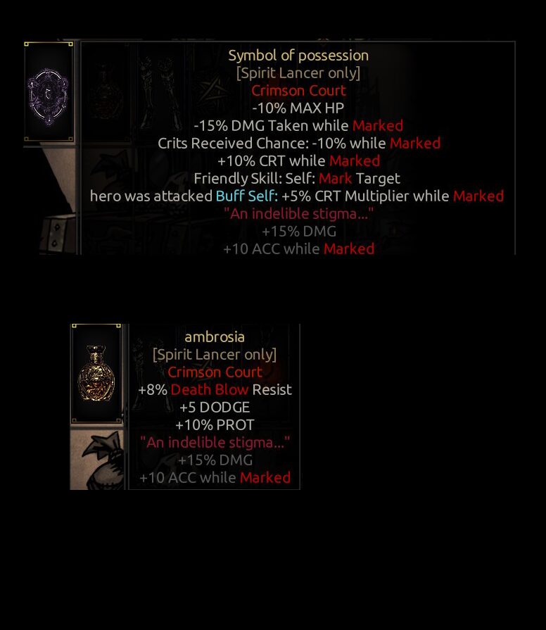 Rebalanced Spirit lancer CC trinket — screenshot 1