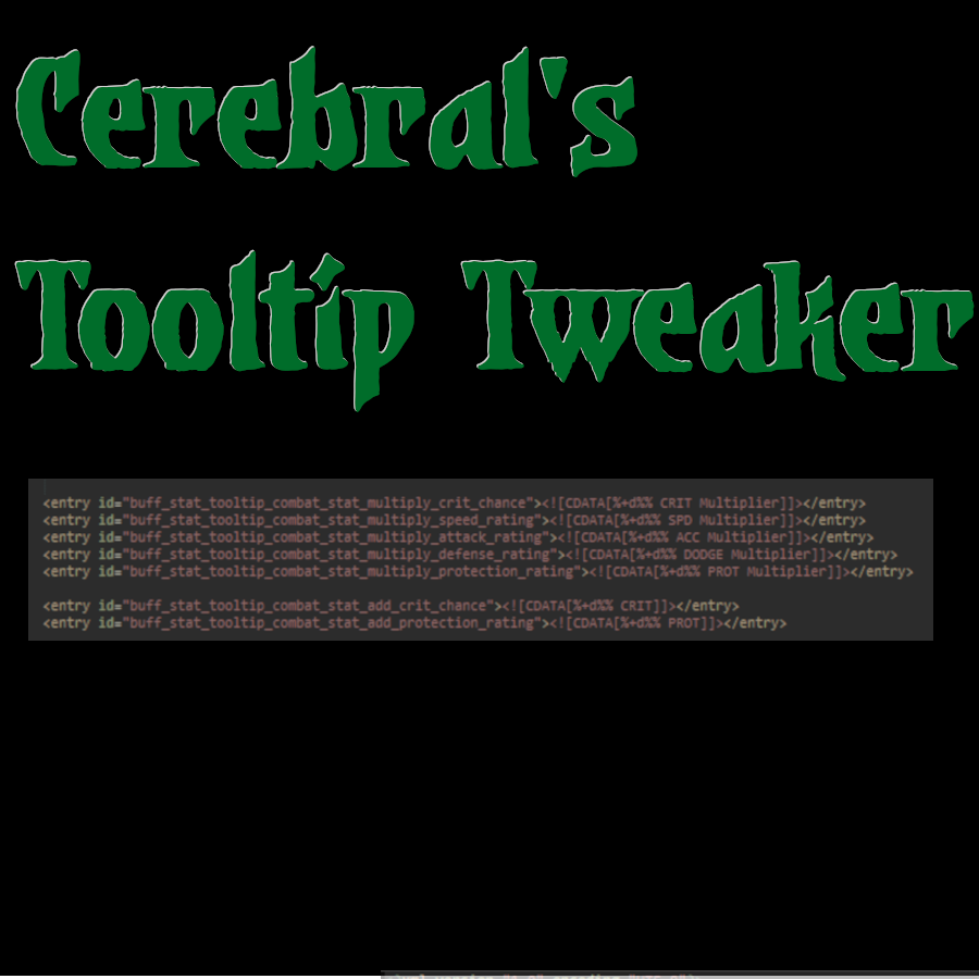Cerebral’s Tooltip Tweaker — screenshot 1