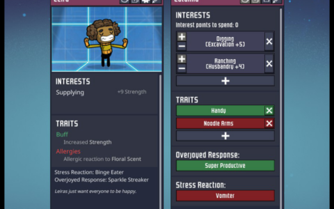 Duplicant Stat Selector