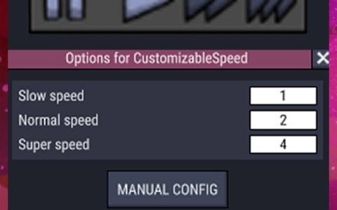 Customizable Speed