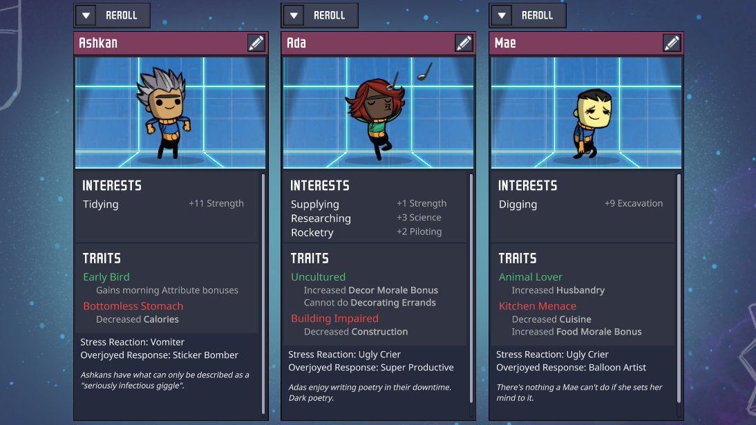 Dupery – Create or Customise Duplicant Personalities — screenshot 1