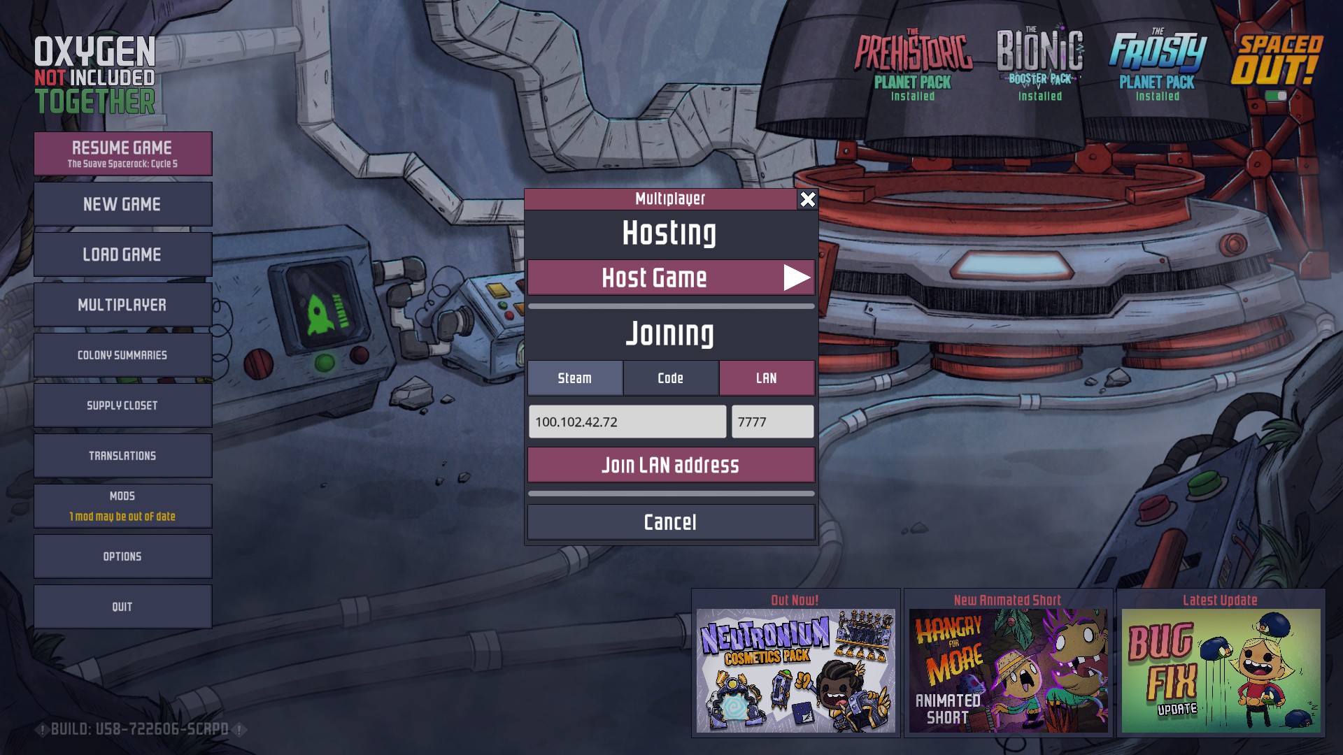 ONI Together: A Multiplayer Mod — screenshot 5