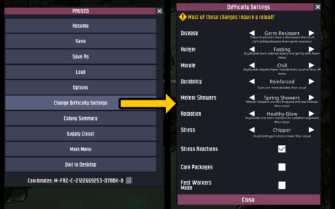 Modify Difficulty Settings