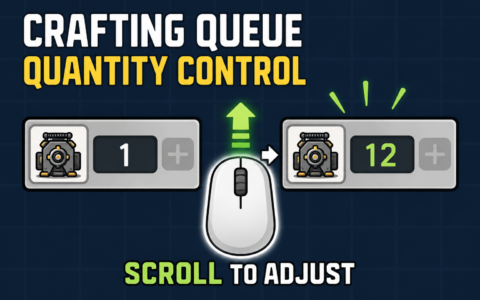 Crafting Queue Quantity Control