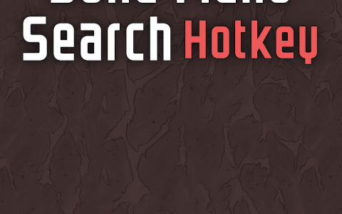 Build Menu Search Quick Select Hotkeys