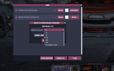 Infinite Storage Configurable