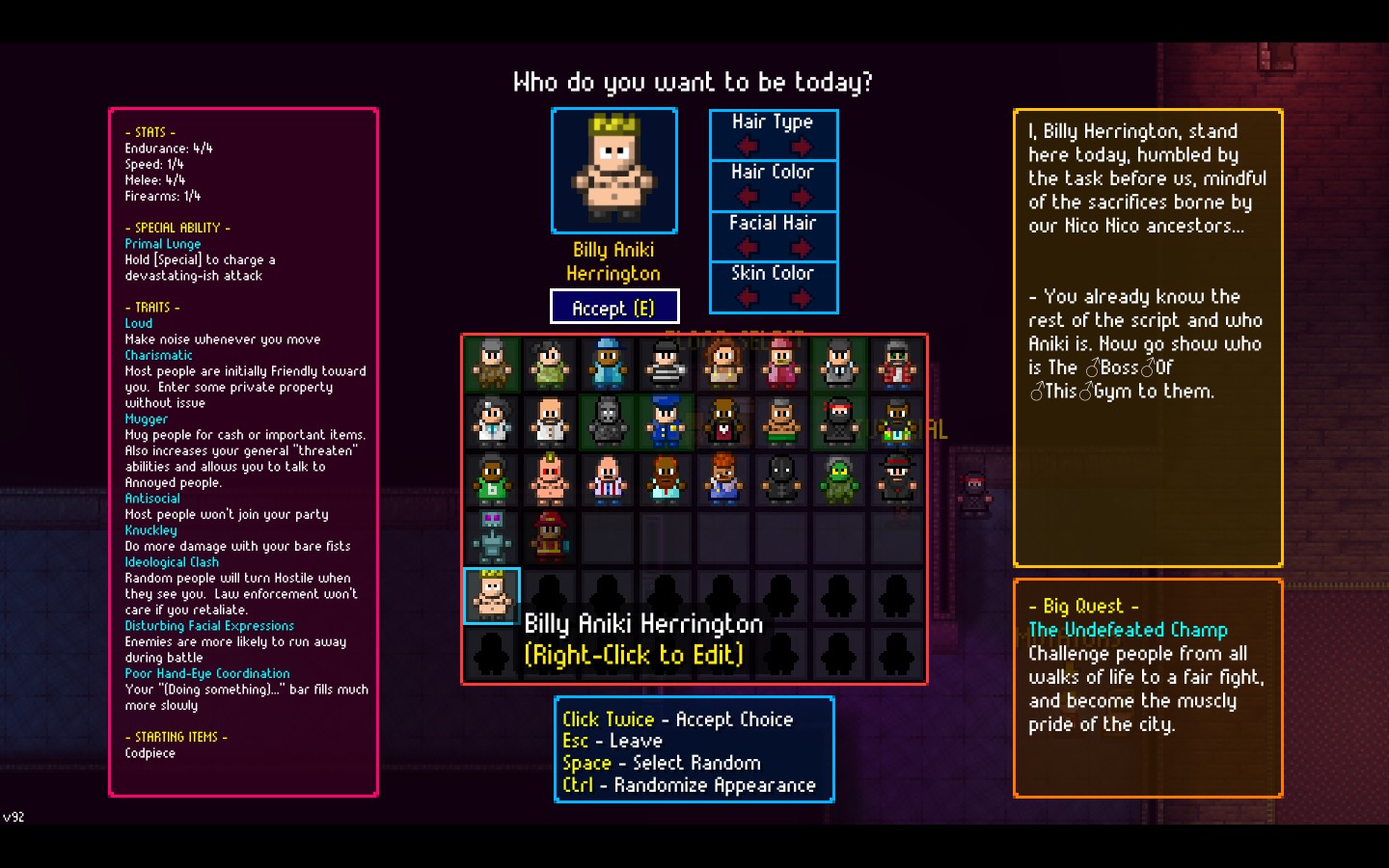 Billy “Aniki” Herrington — screenshot 1