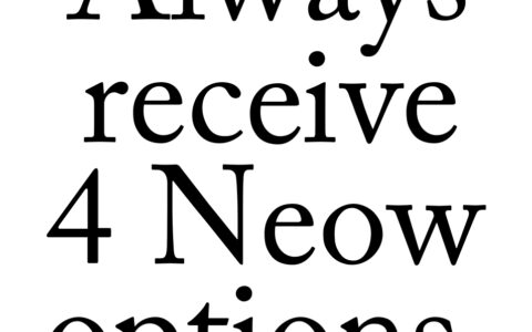 Permanent Neow Options
