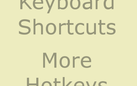 Keyboard Shortcuts