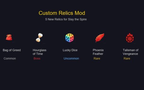 Custom Relics Mod (5 New Relics)