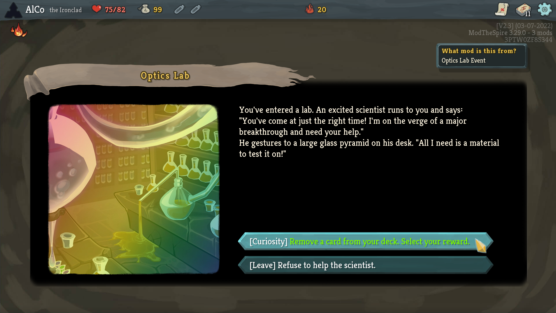 Optics Lab Event — screenshot 1