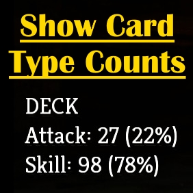 Show Card Type Counts
