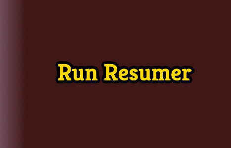 Run Resumer