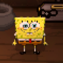 spongebob instead of shopkeeper