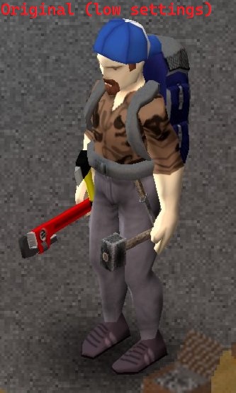 Potato textures – better fps for low-end pcs and steam deck (B42 stable) — screenshot 1