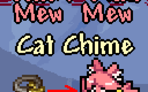 Pink/Mad Mew Mew Cat Chime