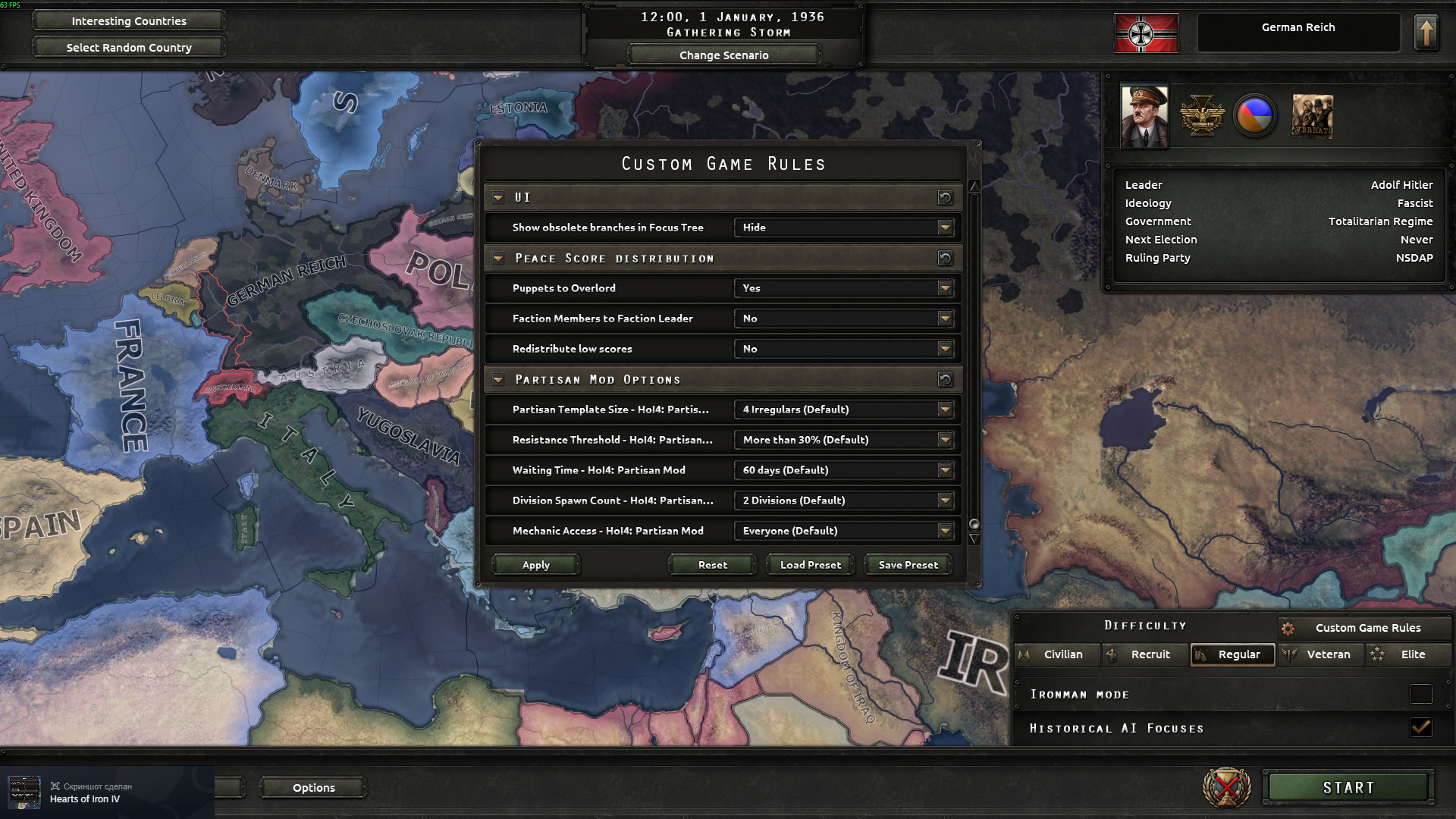 Partisan mod — screenshot 4