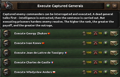 Captured Generals: Execute or Recruit — screenshot 1