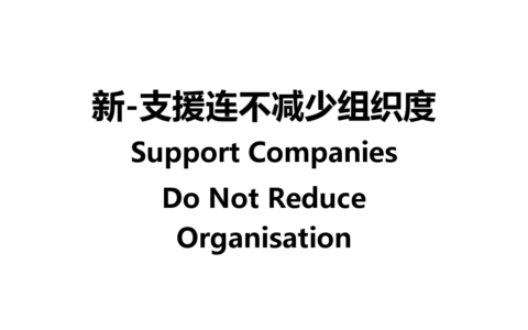 [Man] Support Companies Do Not Reduce Organization