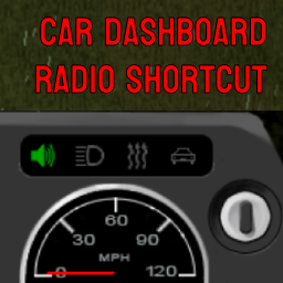 Car Dashboard Radio Button B41