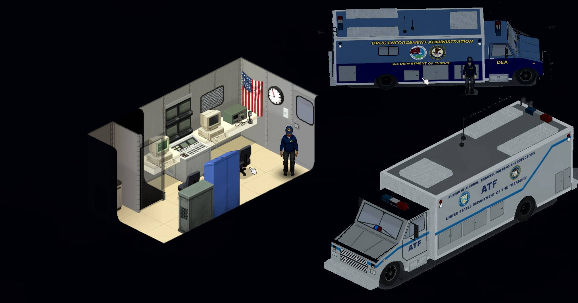 RV interiors for Special Emergency Vehicles & FBI — screenshot 1